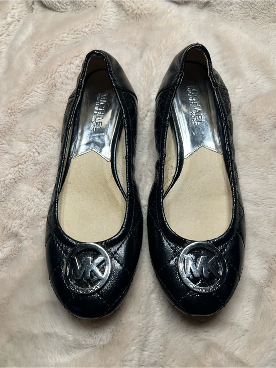 MICHAEL Michael Kors Shoes - black quilted leather Michael Michael Kors Fulton ballet flats size 6
